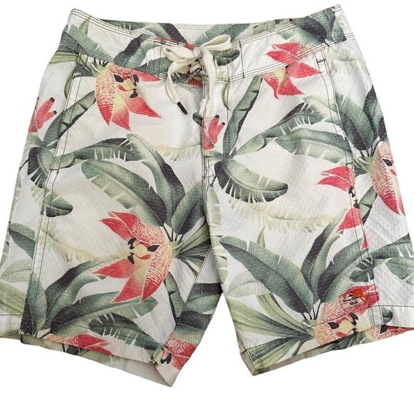 Tommy Bahama ~ Mens Relax Swim/Board shorts ~ Tropical print ~ pockets ~size 32 - Picture 1 of 11